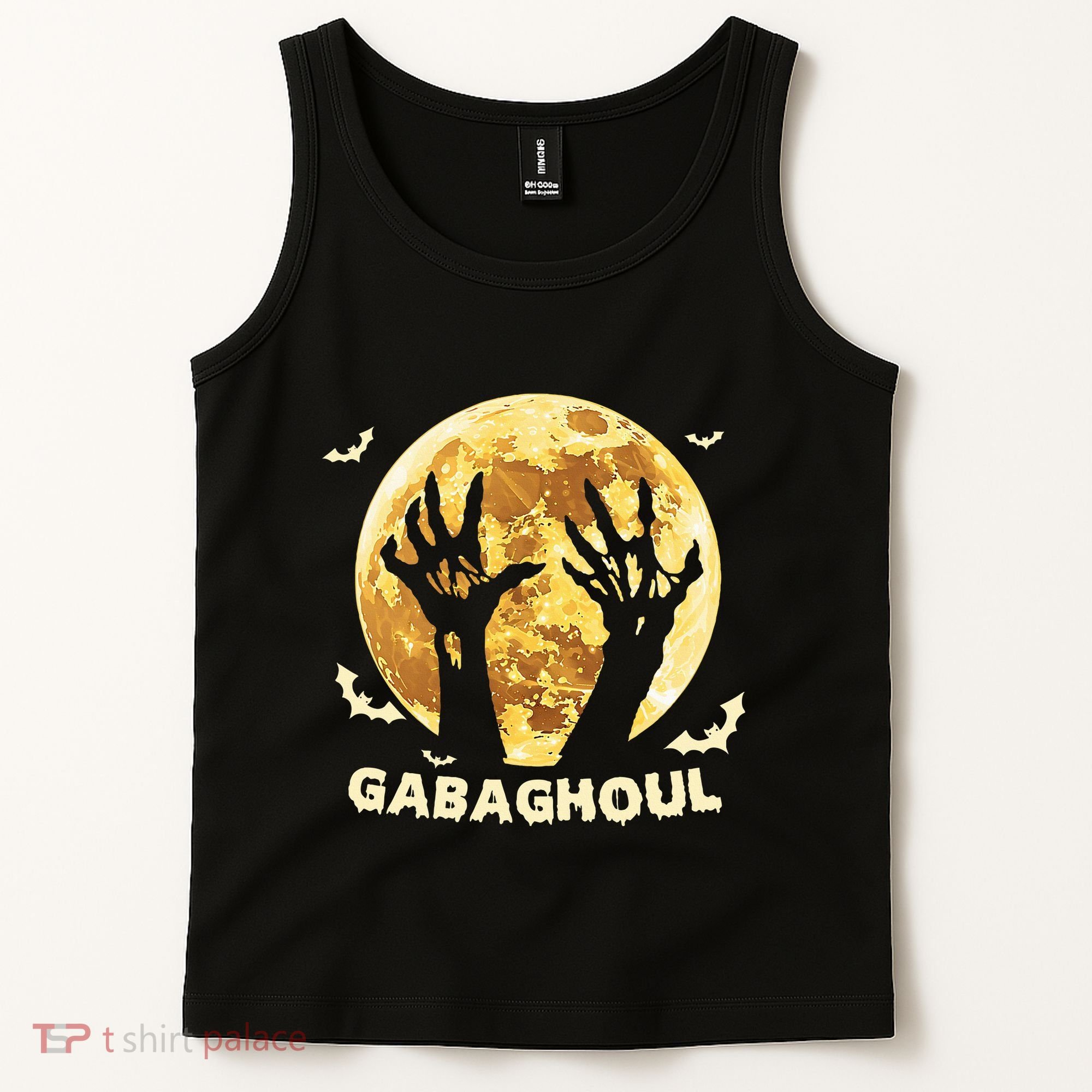Gabaghoul Ghost Italian Ham Halloween Gabagool Parody Tank Top