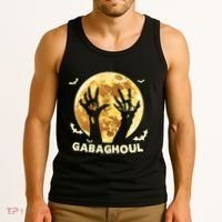 Gabaghoul Ghost Italian Ham Halloween Gabagool Parody Tank Top thumb 3