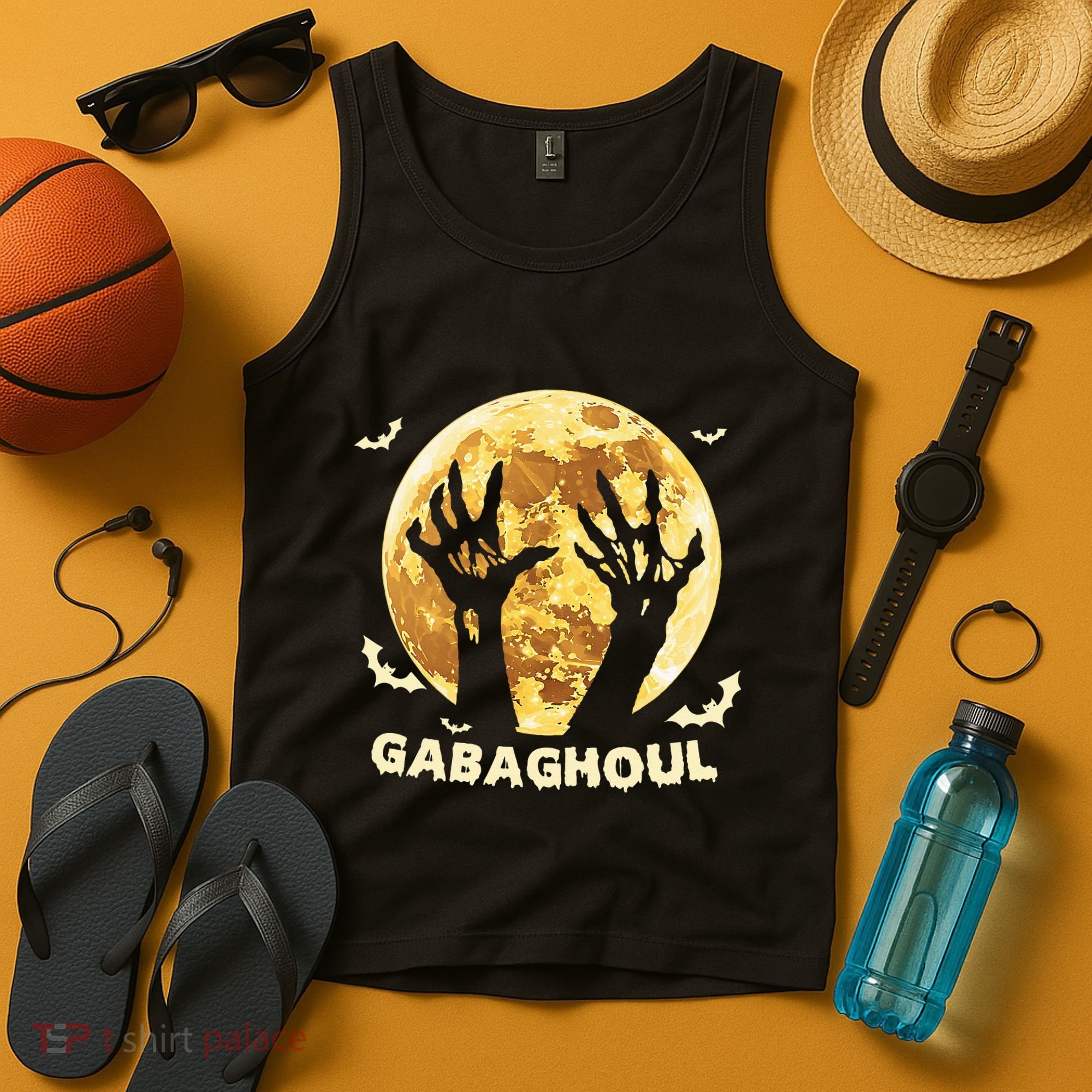 Gabaghoul Ghost Italian Ham Halloween Gabagool Parody Tank Top