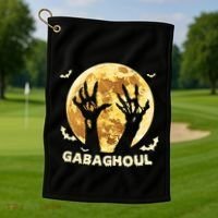 Gabaghoul Ghost Italian Ham Halloween Gabagool Parody Golf Towel thumb 1