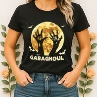 Gabaghoul Ghost Italian Ham Halloween Gabagool Parody Women's T-Shirt thumb 2