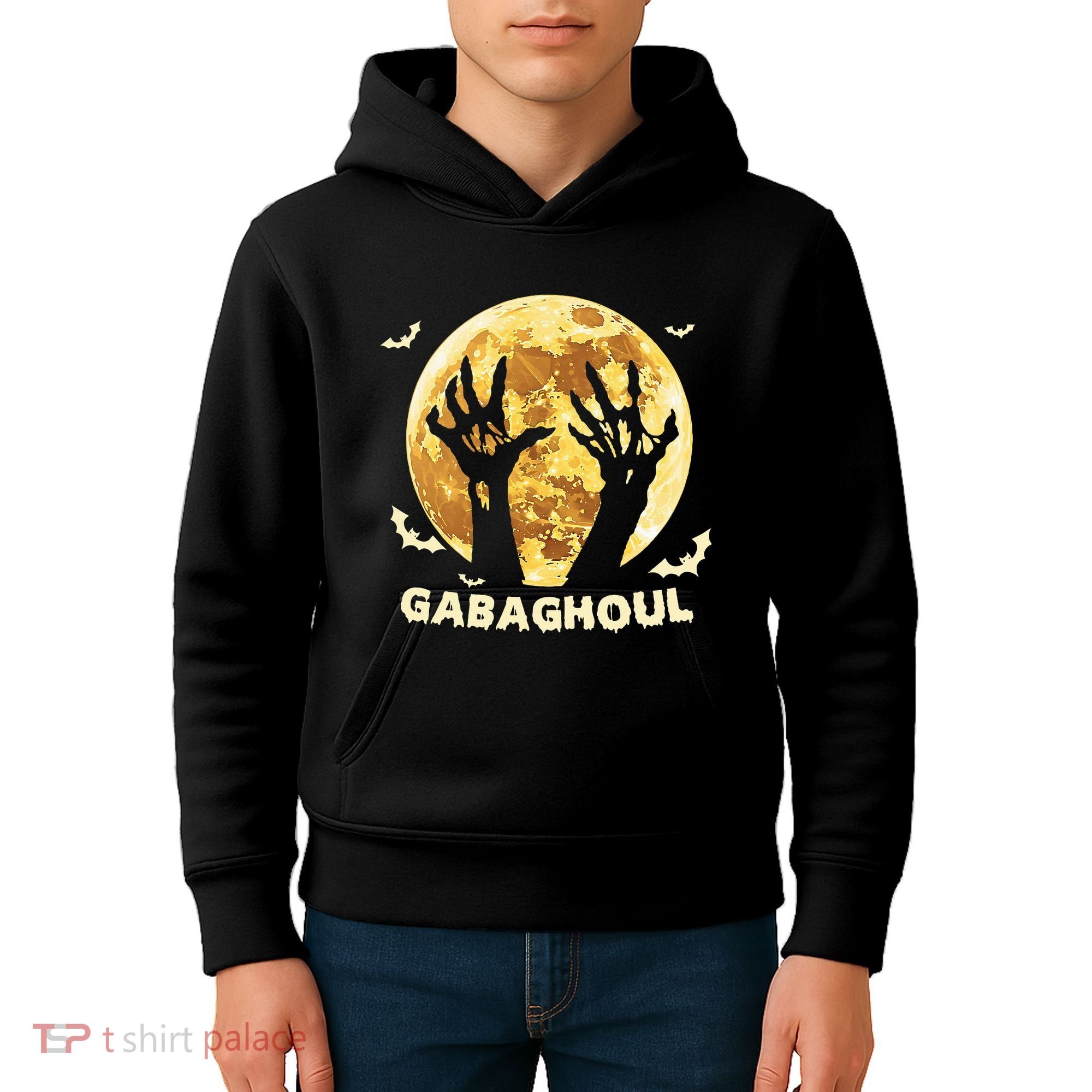 Gabaghoul Ghost Italian Ham Halloween Gabagool Parody Kids Hoodie