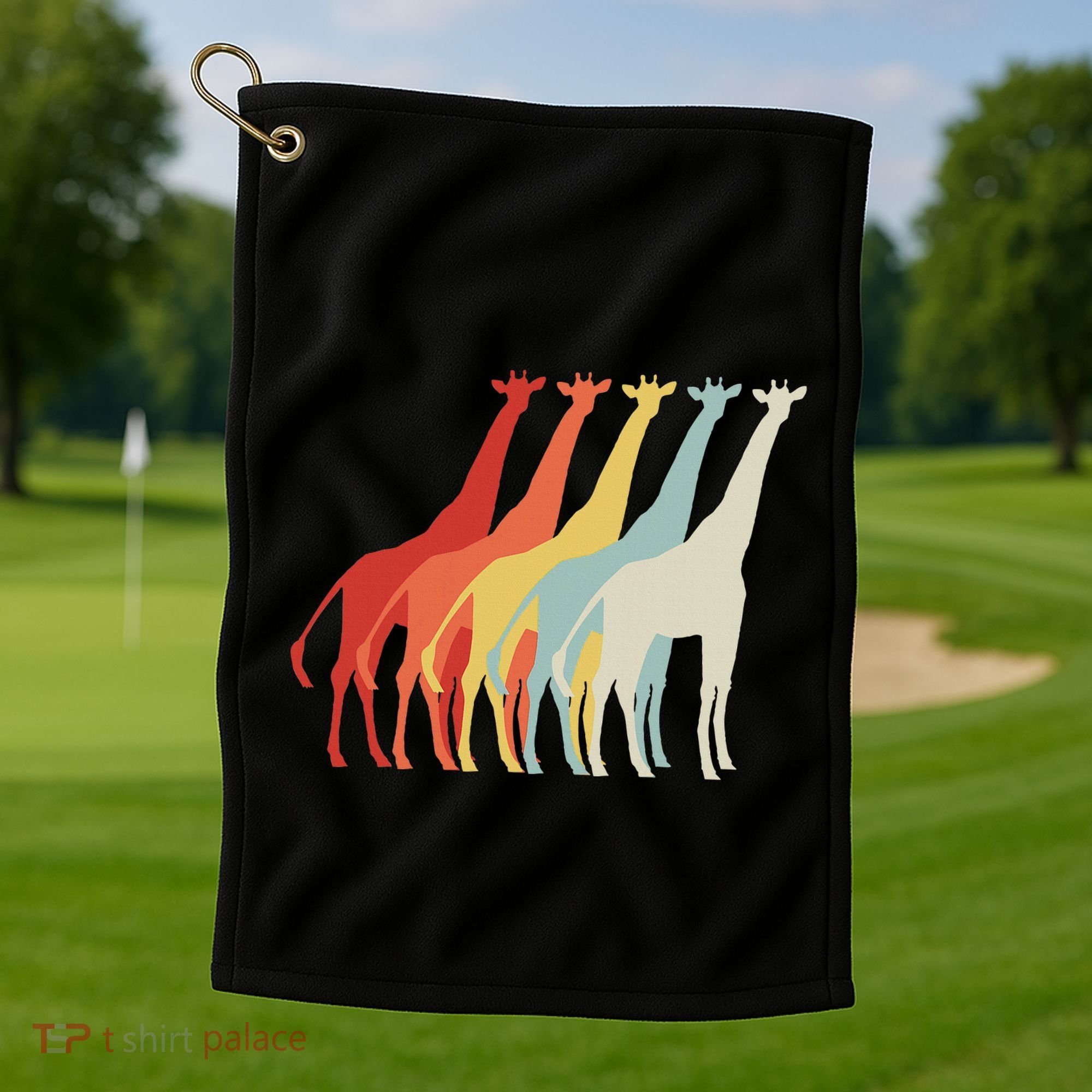 Giraffe Golf Towel