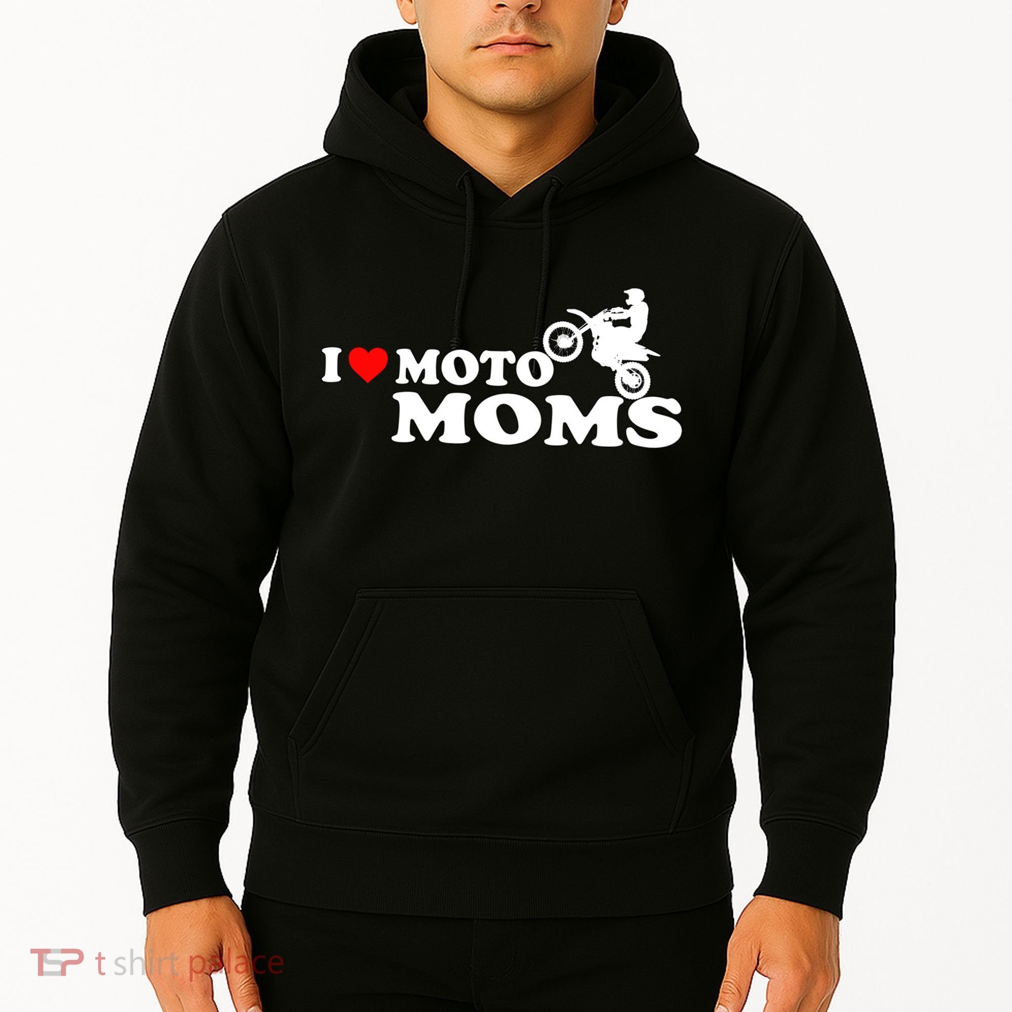 Great Gift I Love Moto Moms Hoodie