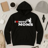 Great Gift I Love Moto Moms Hoodie thumb 3