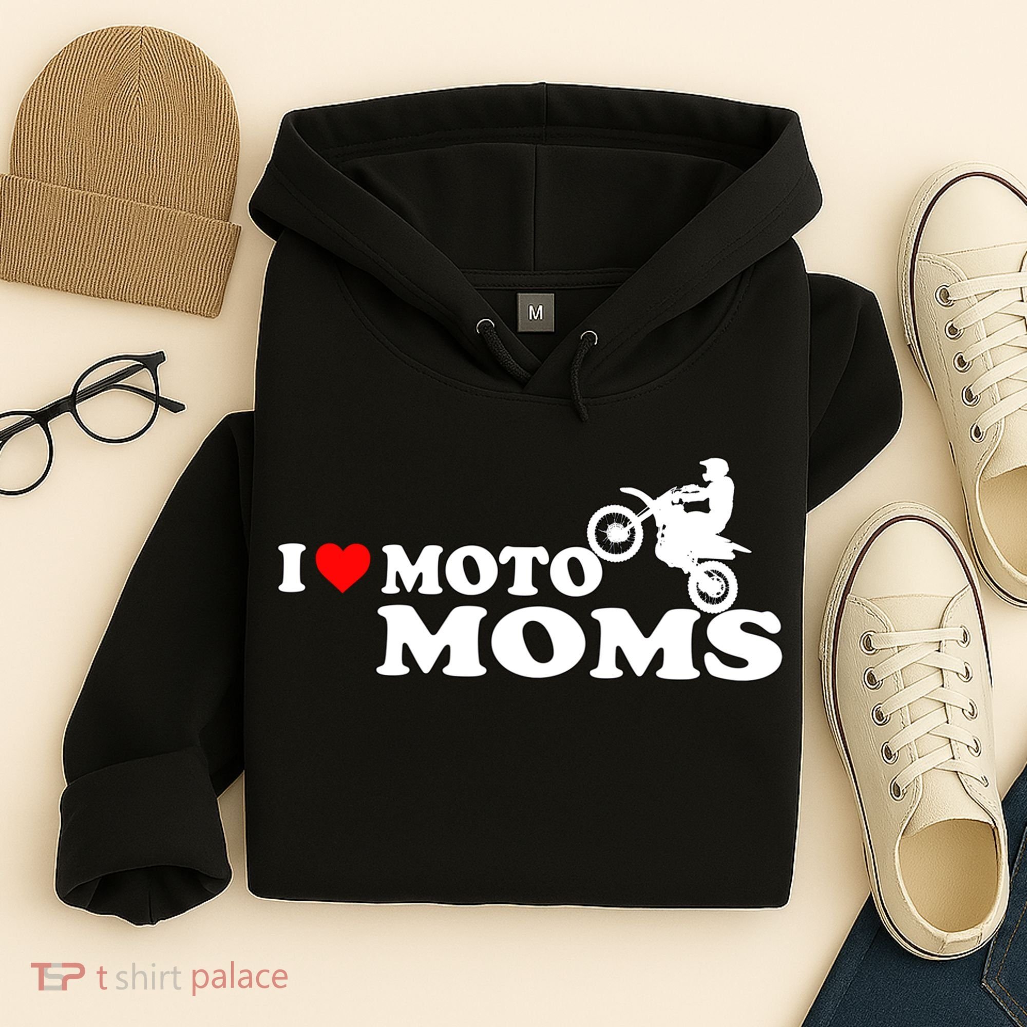 Great Gift I Love Moto Moms Hoodie