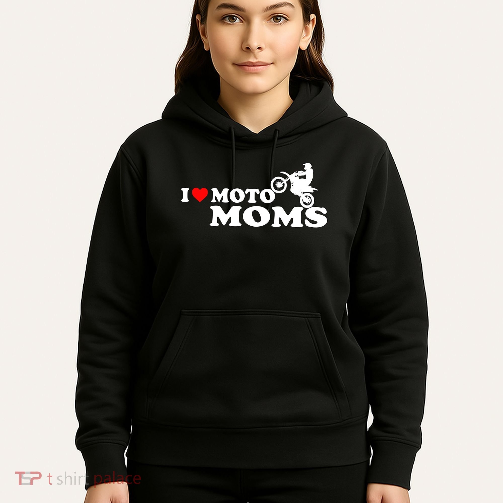 Great Gift I Love Moto Moms Hoodie