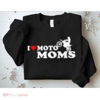 Great Gift I Love Moto Moms Sweatshirt thumb 2