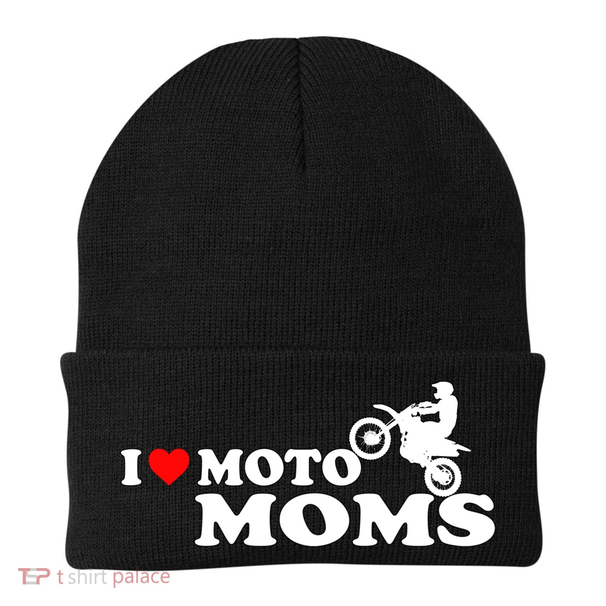 Great Gift I Love Moto Moms Beanie