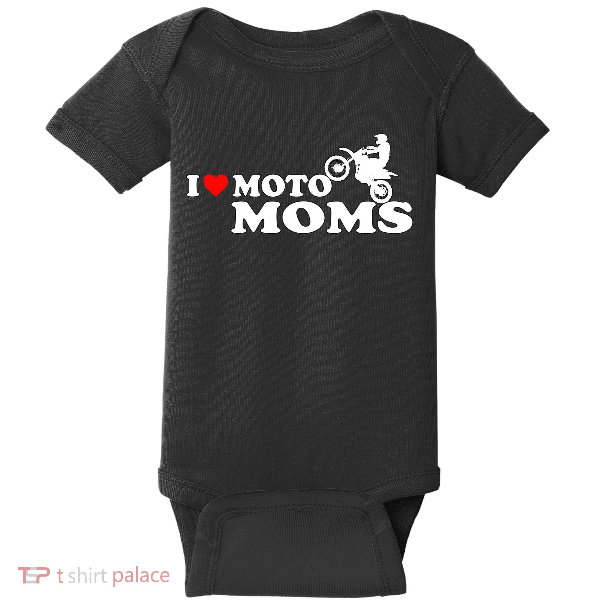 Great Gift I Love Moto Moms Baby Bodysuit