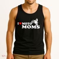 Great Gift I Love Moto Moms Tank Top thumb 3
