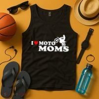 Great Gift I Love Moto Moms Tank Top thumb 4
