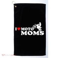 Great Gift I Love Moto Moms Golf Towel thumb 0