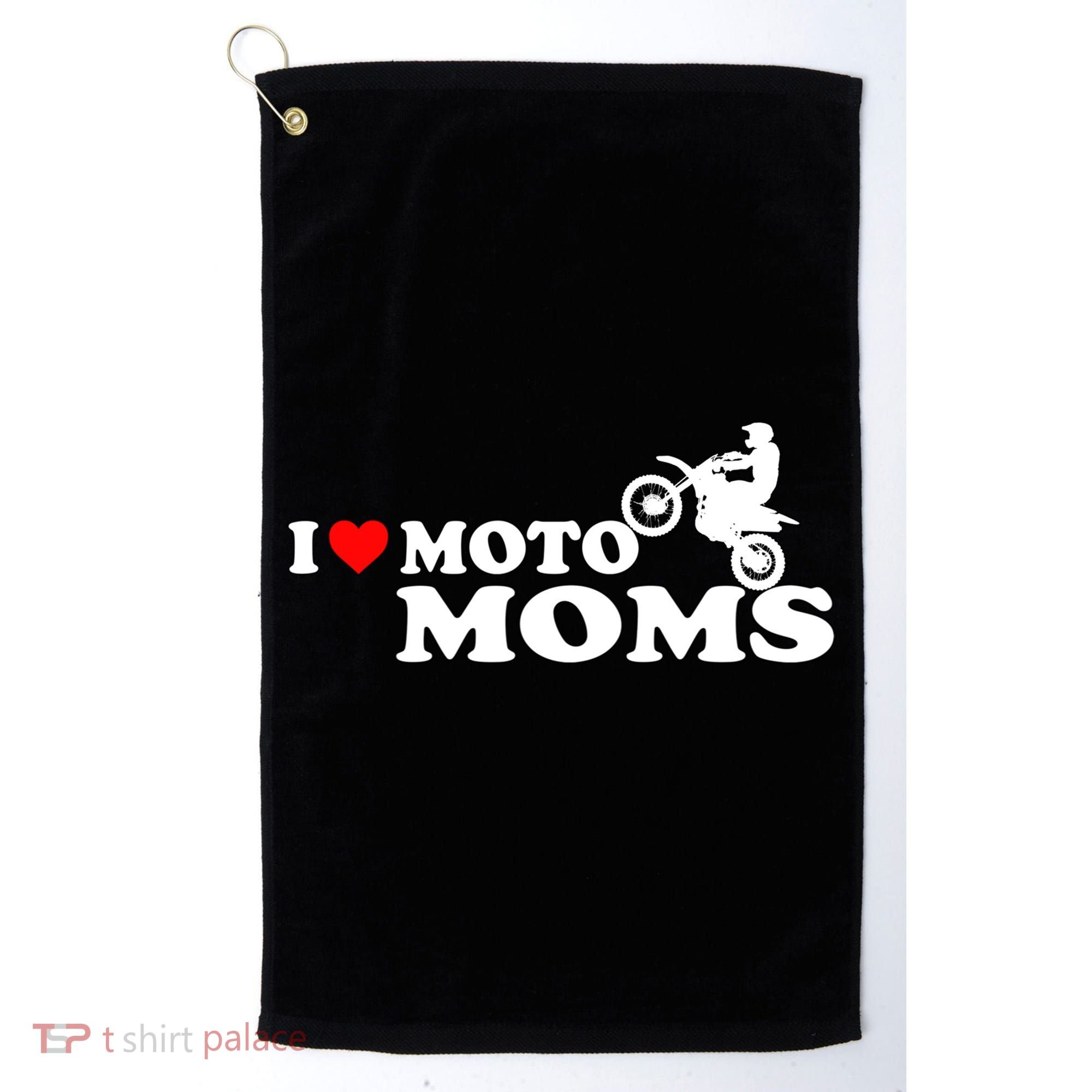 Great Gift I Love Moto Moms Golf Towel