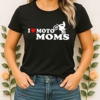 Great Gift I Love Moto Moms Women's T-Shirt thumb 2