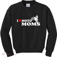Great Gift I Love Moto Moms Kids Sweatshirt thumb 0