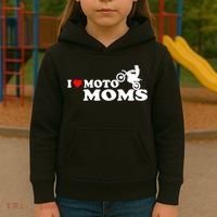 Great Gift I Love Moto Moms Kids Hoodie thumb 3