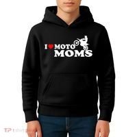 Great Gift I Love Moto Moms Kids Hoodie thumb 4