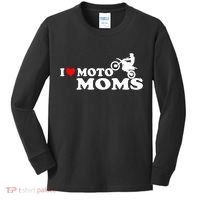 Great Gift I Love Moto Moms Kids Long Sleeve Shirt thumb 0