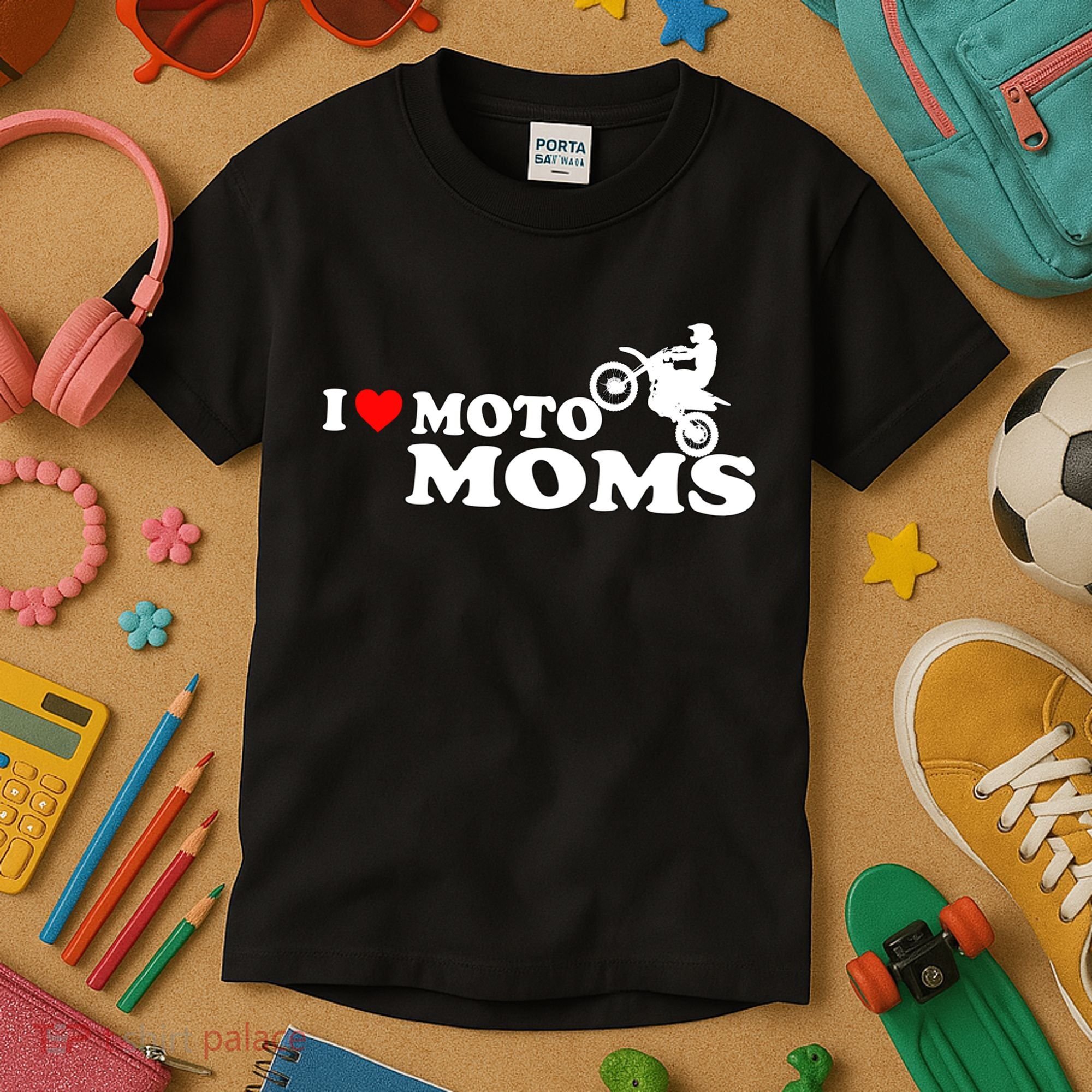 Great Gift I Love Moto Moms Kids T-Shirt