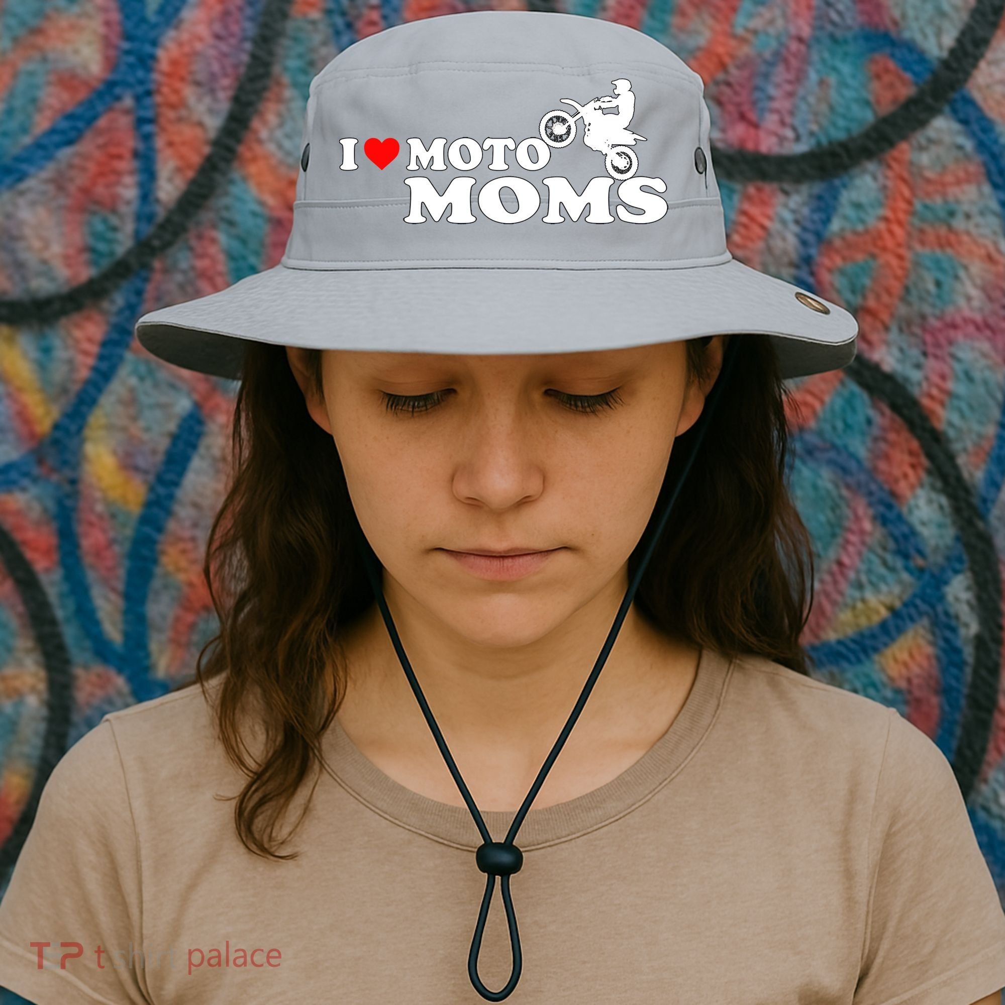 Great Gift I Love Moto Moms Bucket Hat