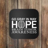 Go Gray In May Brain Cancer Coaster thumb 0