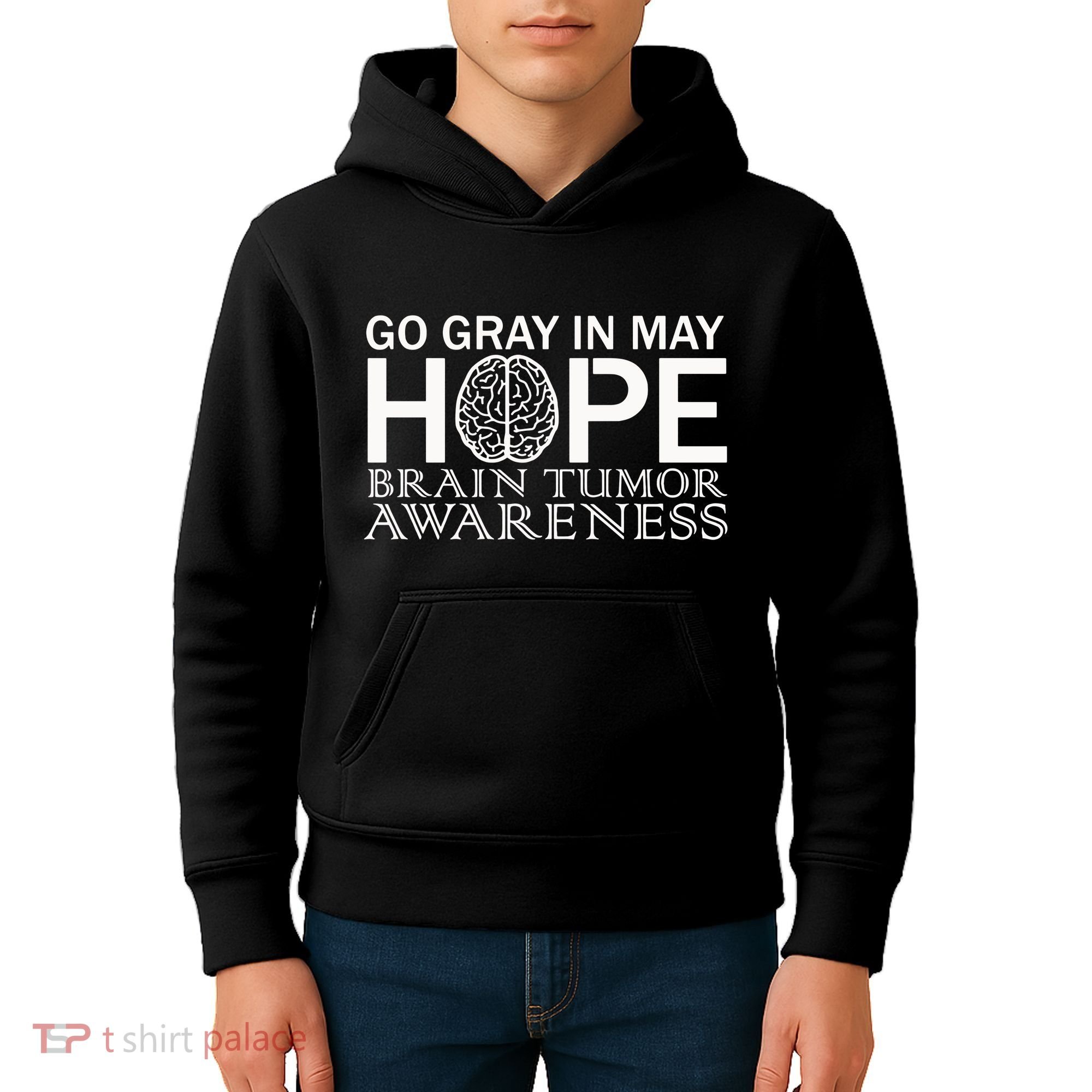 Go Gray In May Brain Cancer Kids Hoodie