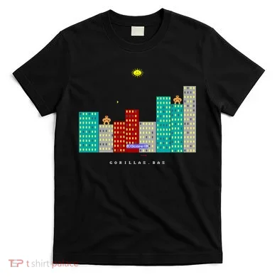 Gorillas.Bas Game In Qbasic Or Quickbasic Fanart T-Shirt