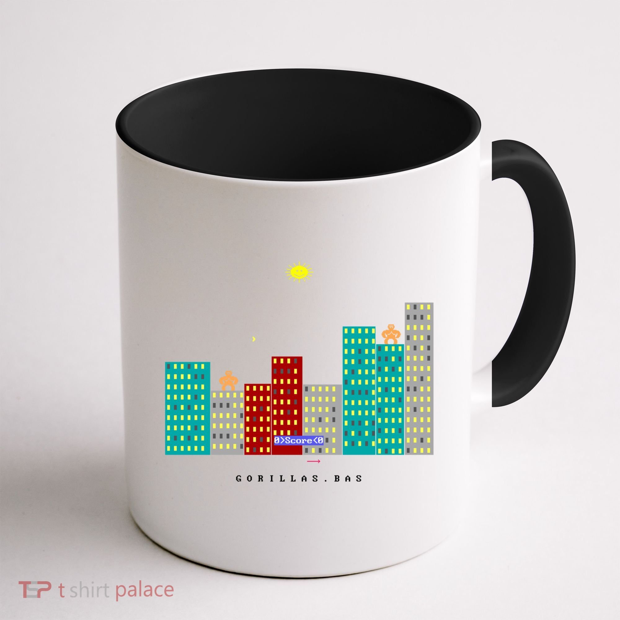 Gorillas.Bas Game In Qbasic Or Quickbasic Fanart Coffee Mug