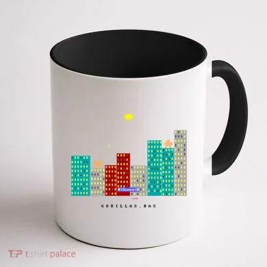 Gorillas.Bas Game In Qbasic Or Quickbasic Fanart Coffee Mug back