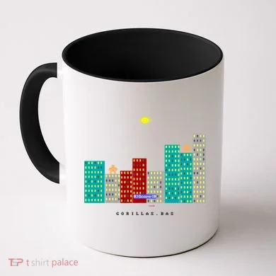 Gorillas.Bas Game In Qbasic Or Quickbasic Fanart Coffee Mug
