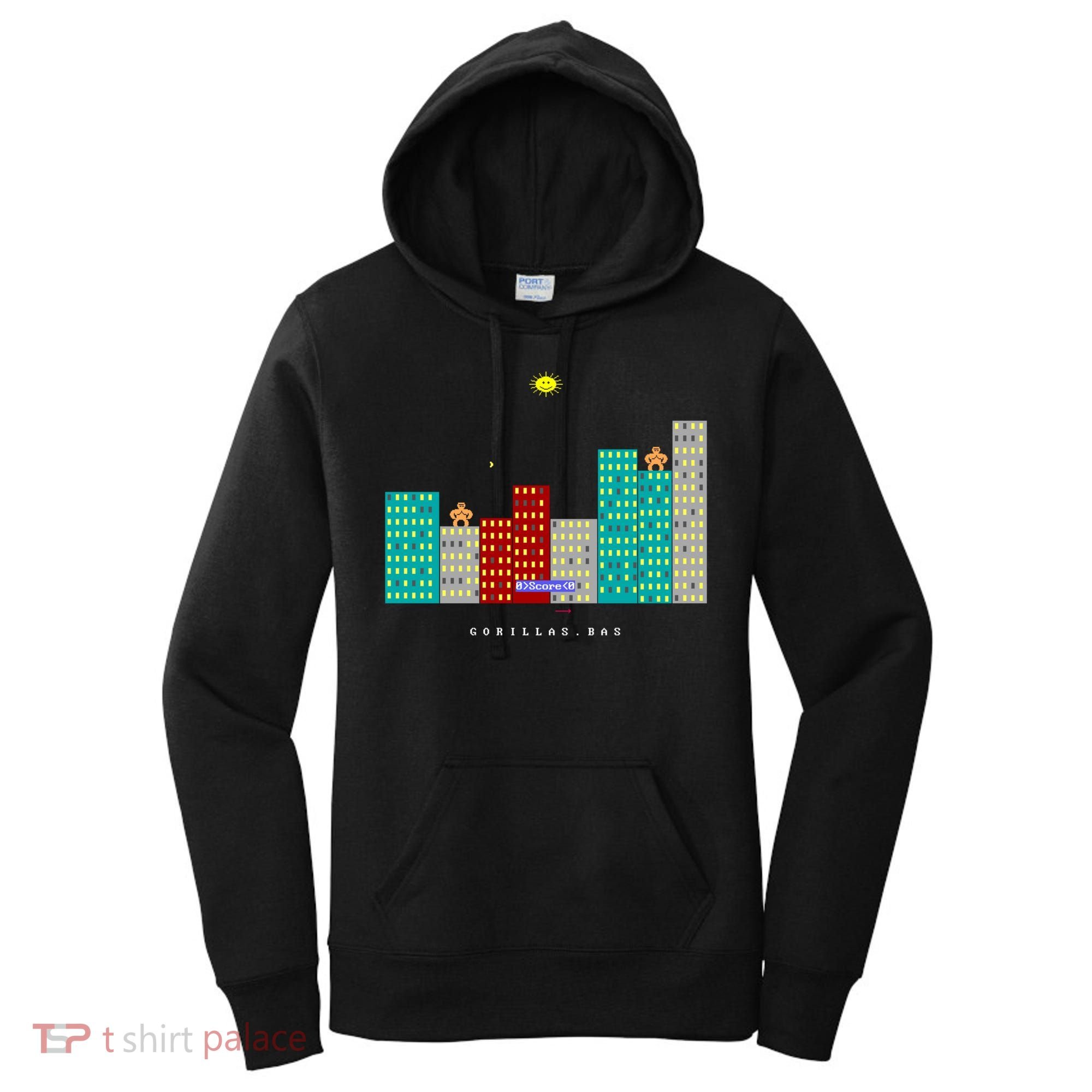 Gorillas.Bas Game In Qbasic Or Quickbasic Fanart Women's Hoodie