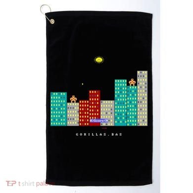 Gorillas.Bas Game In Qbasic Or Quickbasic Fanart Golf Towel