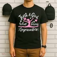 Gymnastics Gymnast Just A Girl Who Loves Gymnastics T-Shirt thumb 6