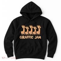 Giraffe Giraffic Jam Funny Pun Cute Hoodie thumb 0