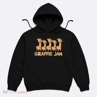Giraffe Giraffic Jam Funny Pun Cute Hoodie thumb 0
