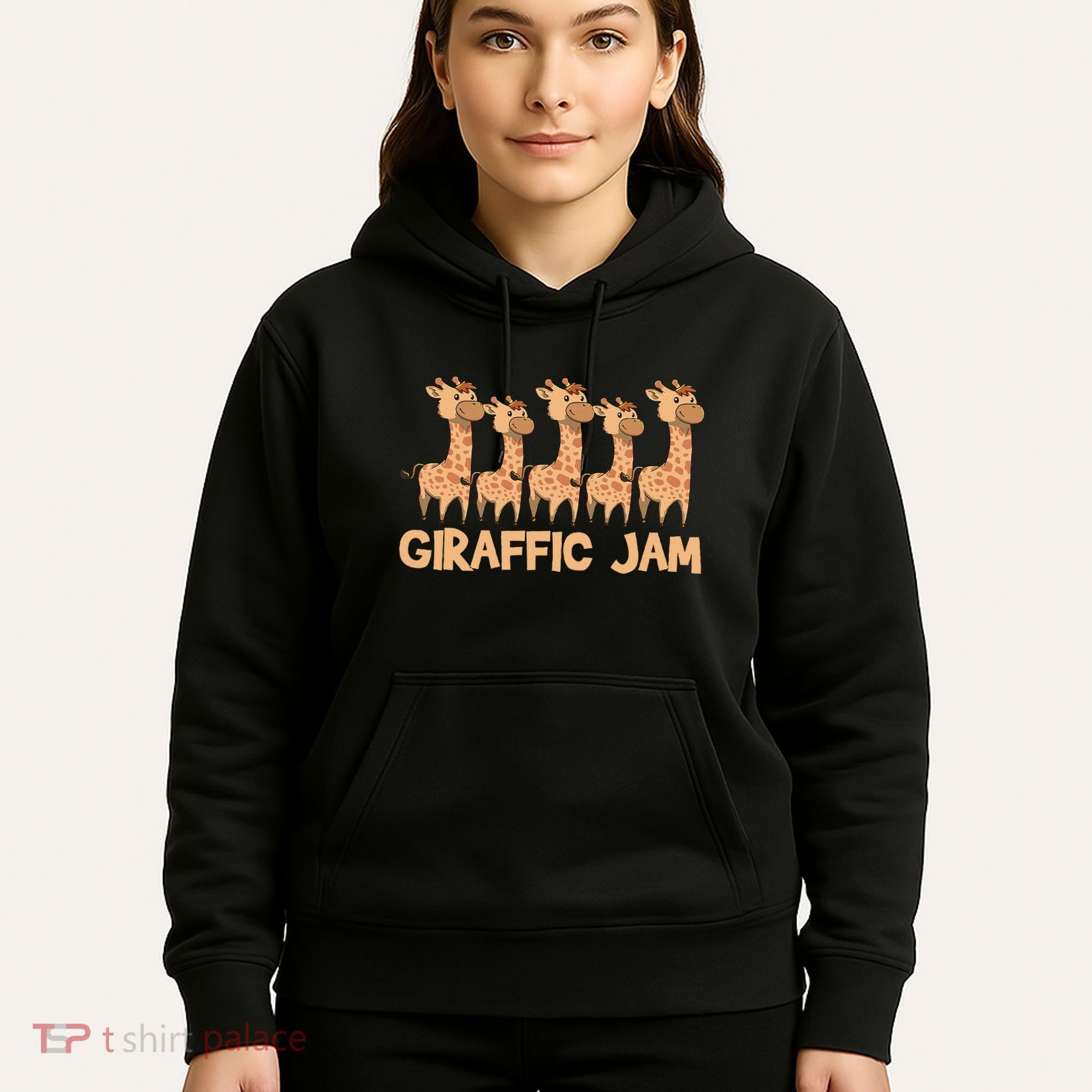 Giraffe Giraffic Jam Funny Pun Cute Hoodie