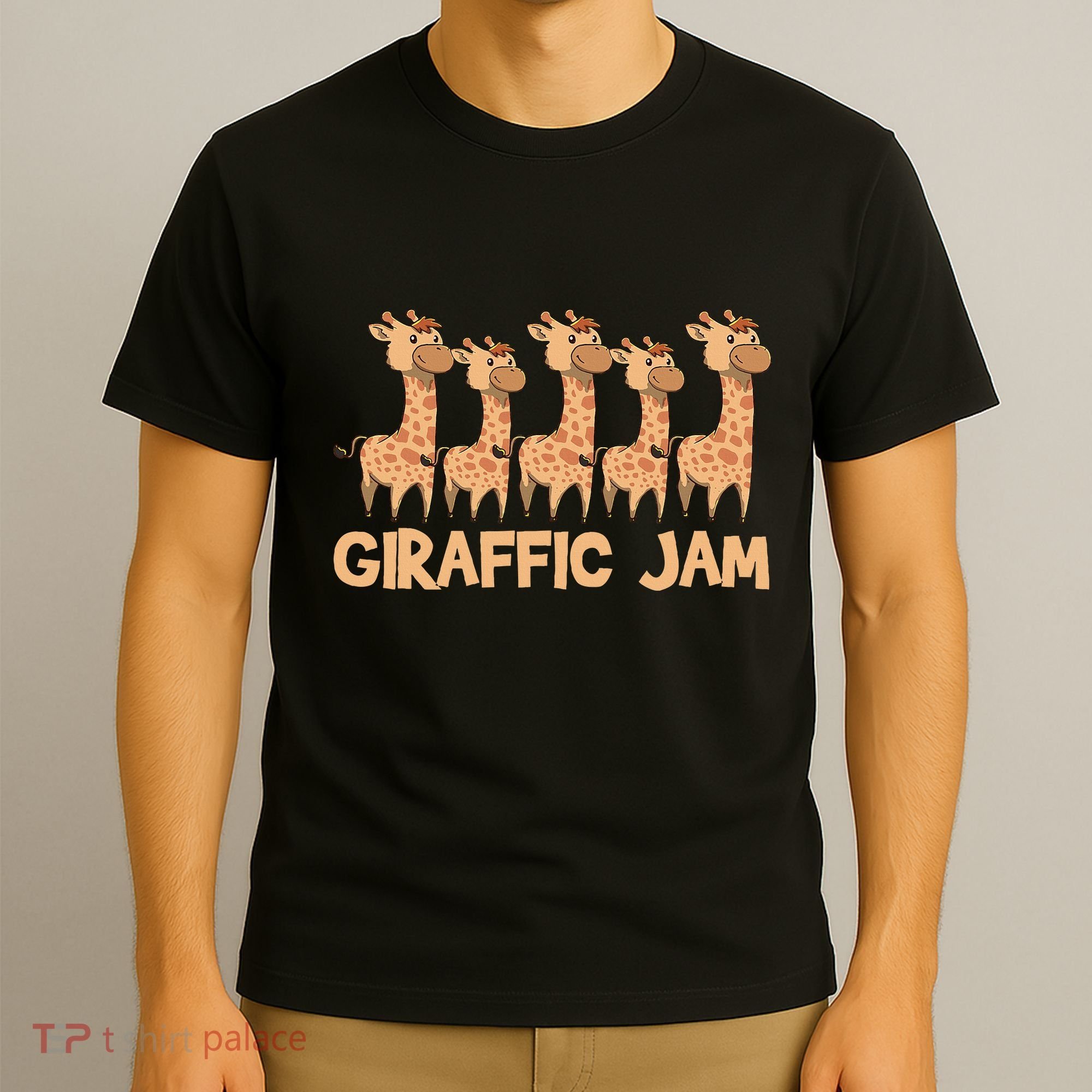 Giraffe Giraffic Jam Funny Pun Cute T-Shirt