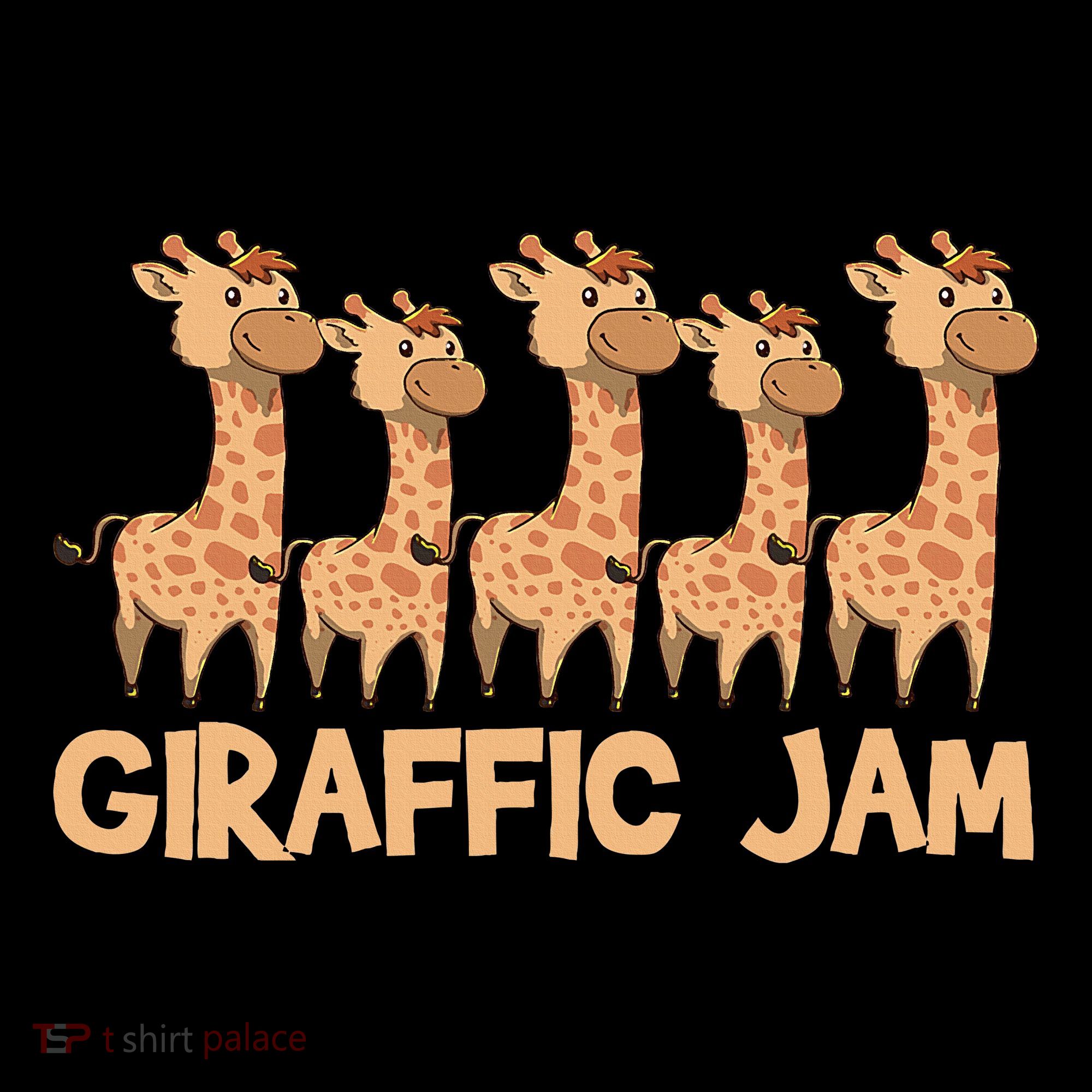 Giraffe Giraffic Jam Funny Pun Cute T-Shirt