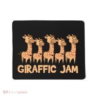Giraffe Giraffic Jam Funny Pun Cute Mousepad thumb 0