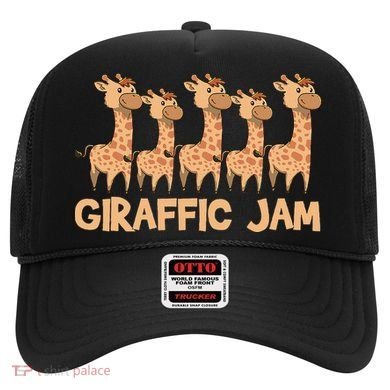 Giraffe Giraffic Jam Funny Pun Cute Hat