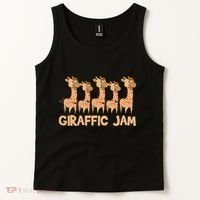 Giraffe Giraffic Jam Funny Pun Cute Tank Top thumb 2