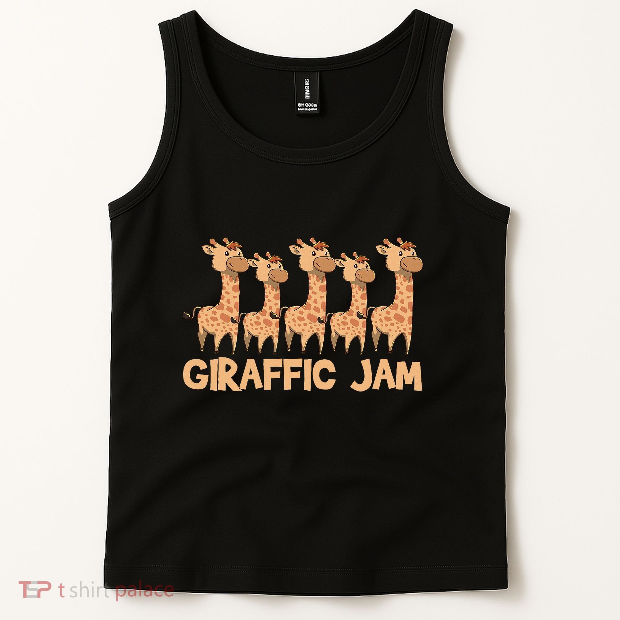Giraffe Giraffic Jam Funny Pun Cute Tank Top