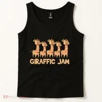 Giraffe Giraffic Jam Funny Pun Cute Tank Top thumb 2