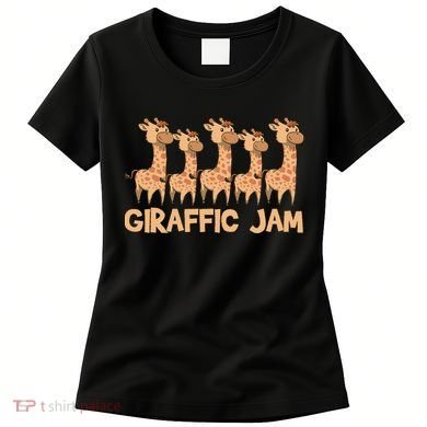 Giraffe Giraffic Jam Funny Pun Cute Women's T-Shirt