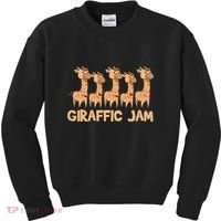 Giraffe Giraffic Jam Funny Pun Cute Kids Sweatshirt thumb 0