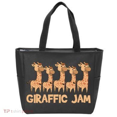 Giraffe Giraffic Jam Funny Pun Cute Tote Bag