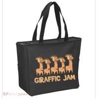 Giraffe Giraffic Jam Funny Pun Cute Tote Bag thumb 2