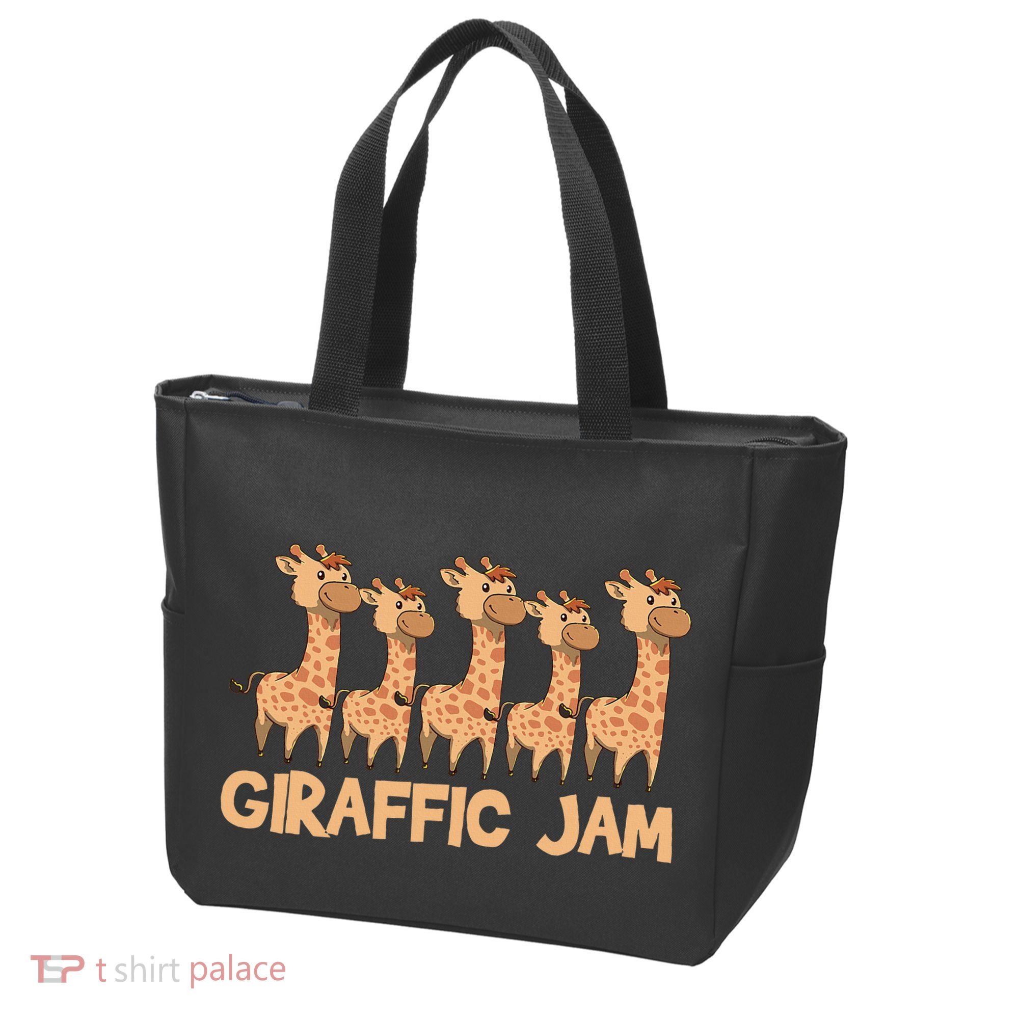 Giraffe Giraffic Jam Funny Pun Cute Tote Bag