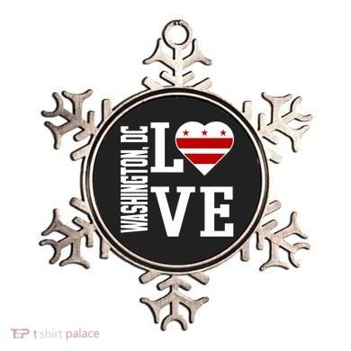  Great Gift Love Washington D C With Washington D C Flag In A Heart Ornament